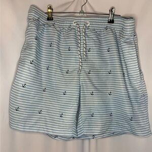 Nautical Striped Men's Swim Shorts